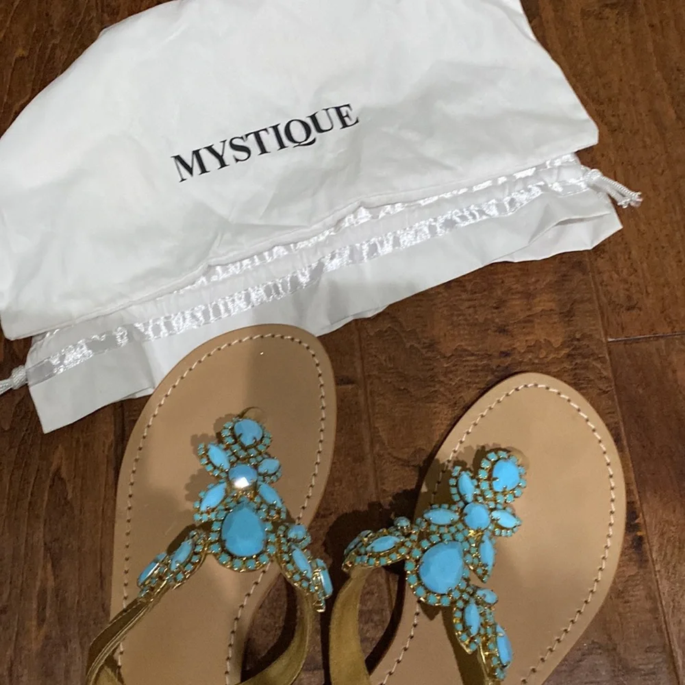 Mystique “San Diego” sandal turquoise - Picture 7 of 10